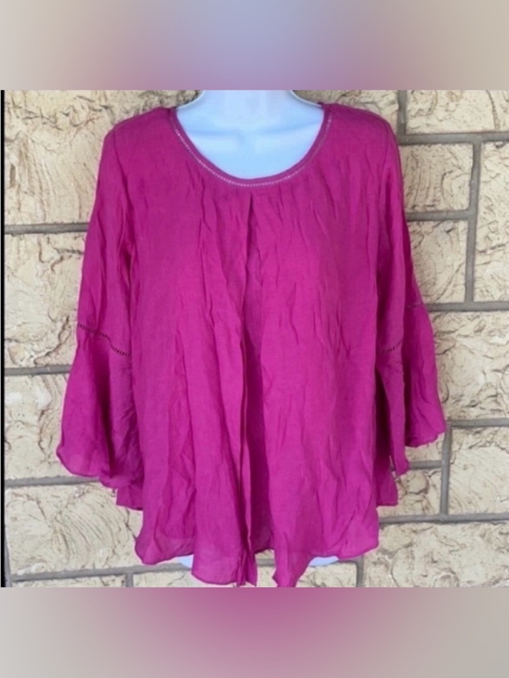 ND New direction tunic top Pink small Flow 
Loose Fit Size Small